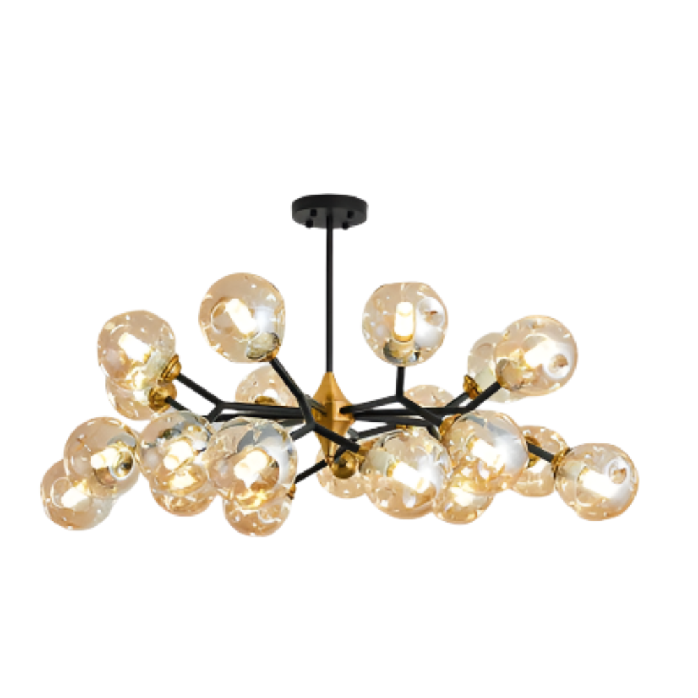 Kulowy Szklany Żyrandol