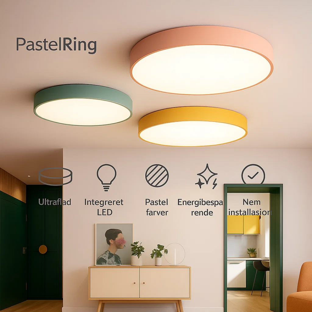 RingLuxe | Lampa sufitowa – Miękkie światło LED dla harmonijnej atmosfery