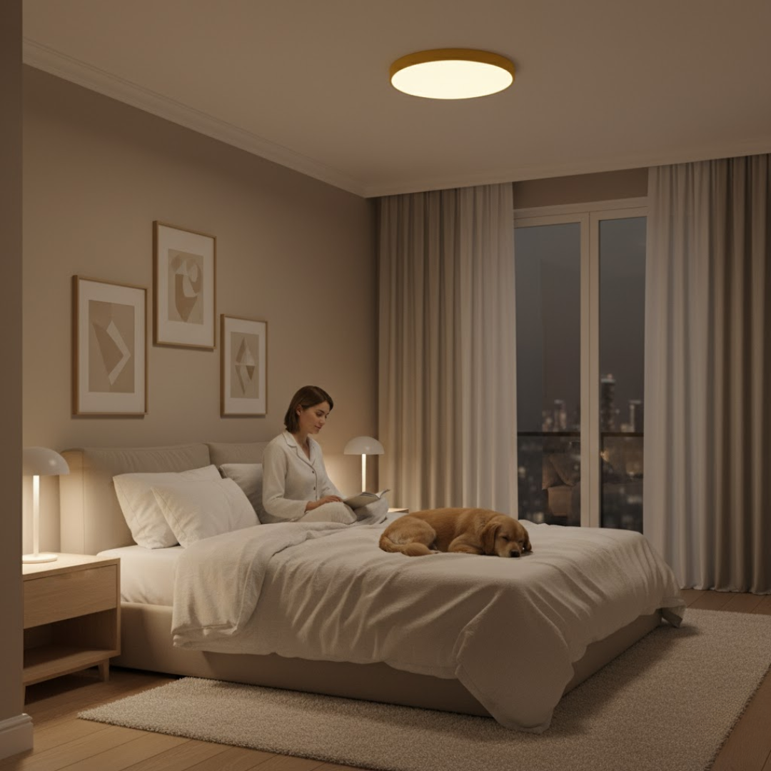 RingLuxe | Lampa sufitowa – Miękkie światło LED dla harmonijnej atmosfery