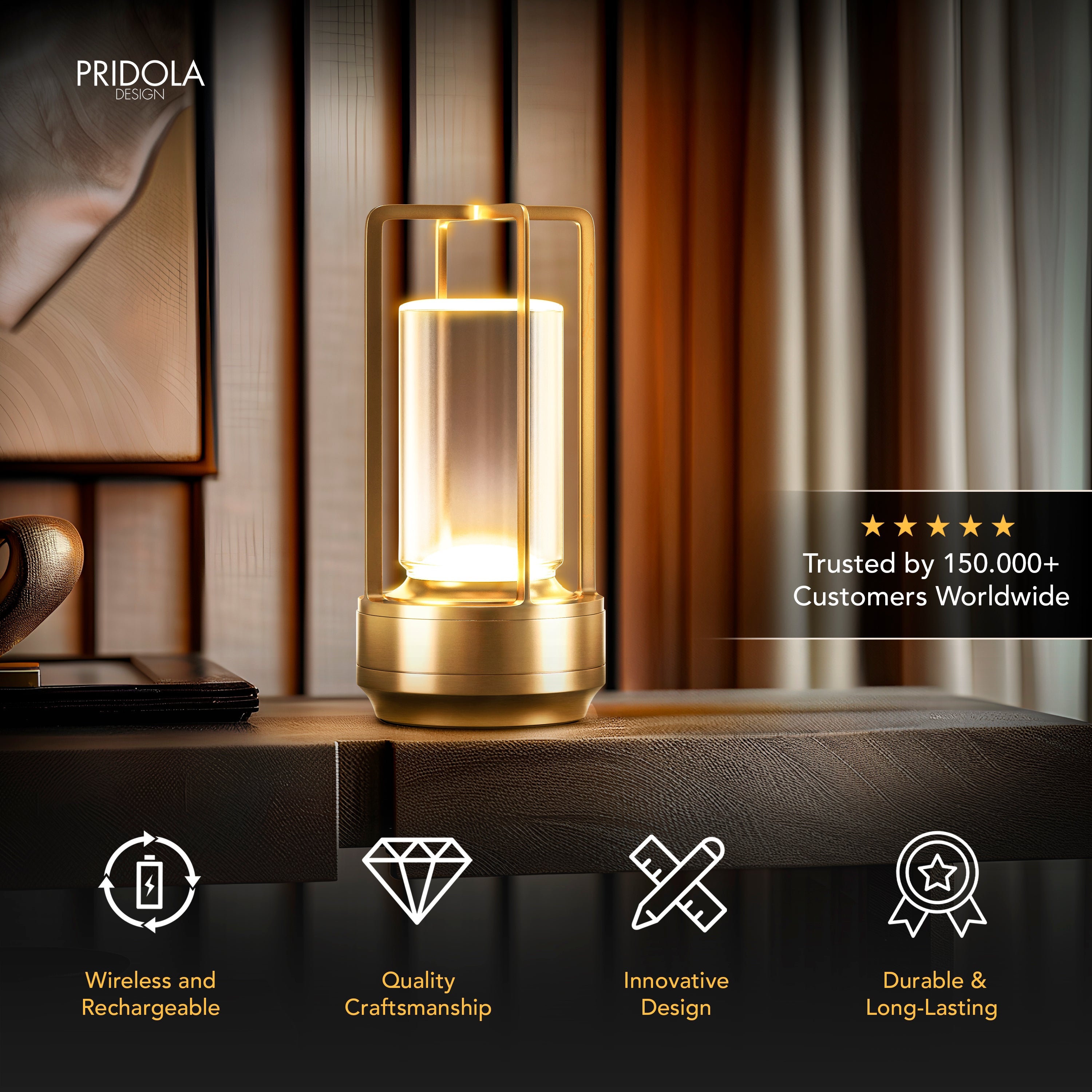 LAMPA STOŁOWA KRYSZTAŁOWA