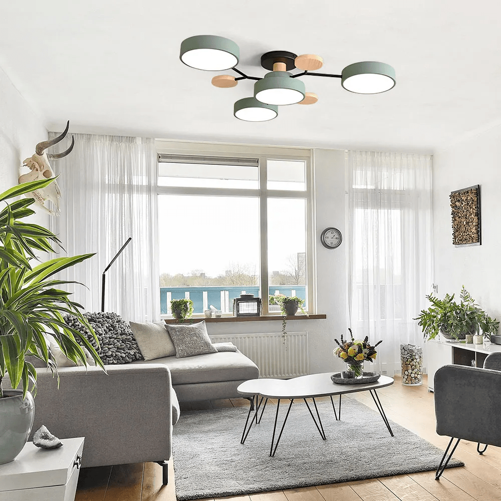 Lampa sufitowa Czarna Akryl