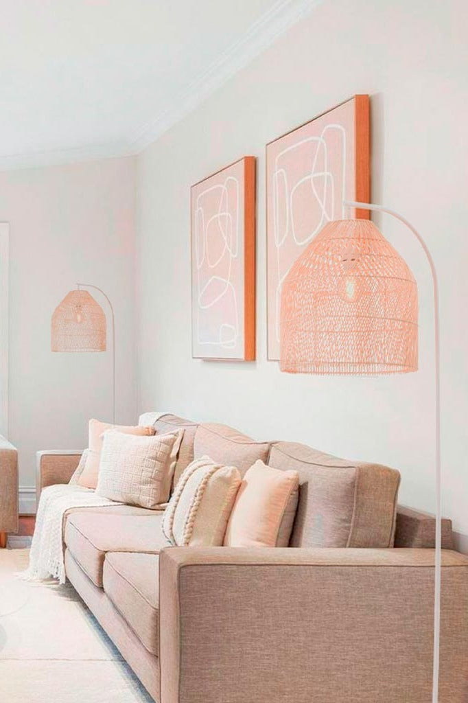 Lampa Podłogowa z Rattanu Pershore