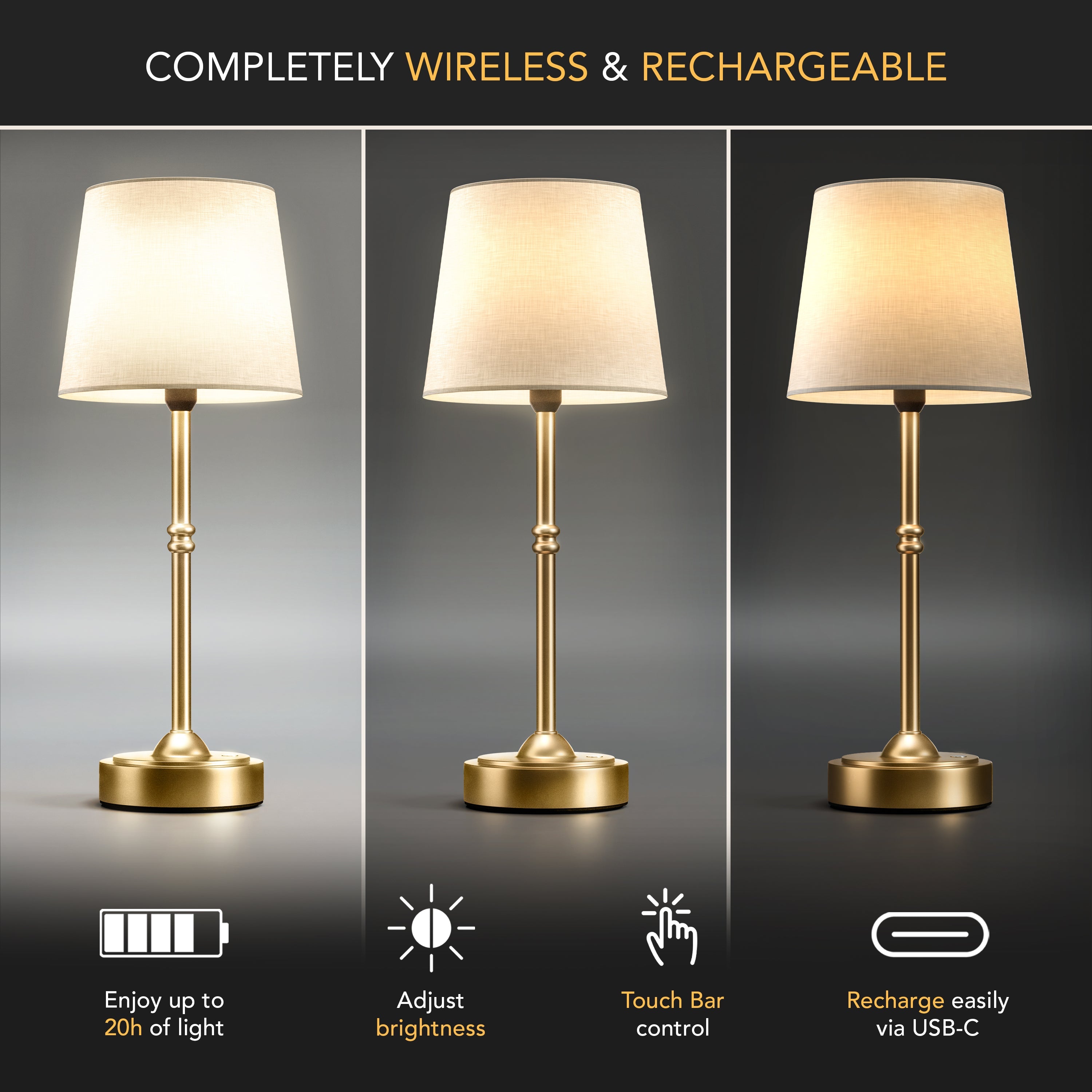 NOWOCZESNA LAMPA STOŁOWA