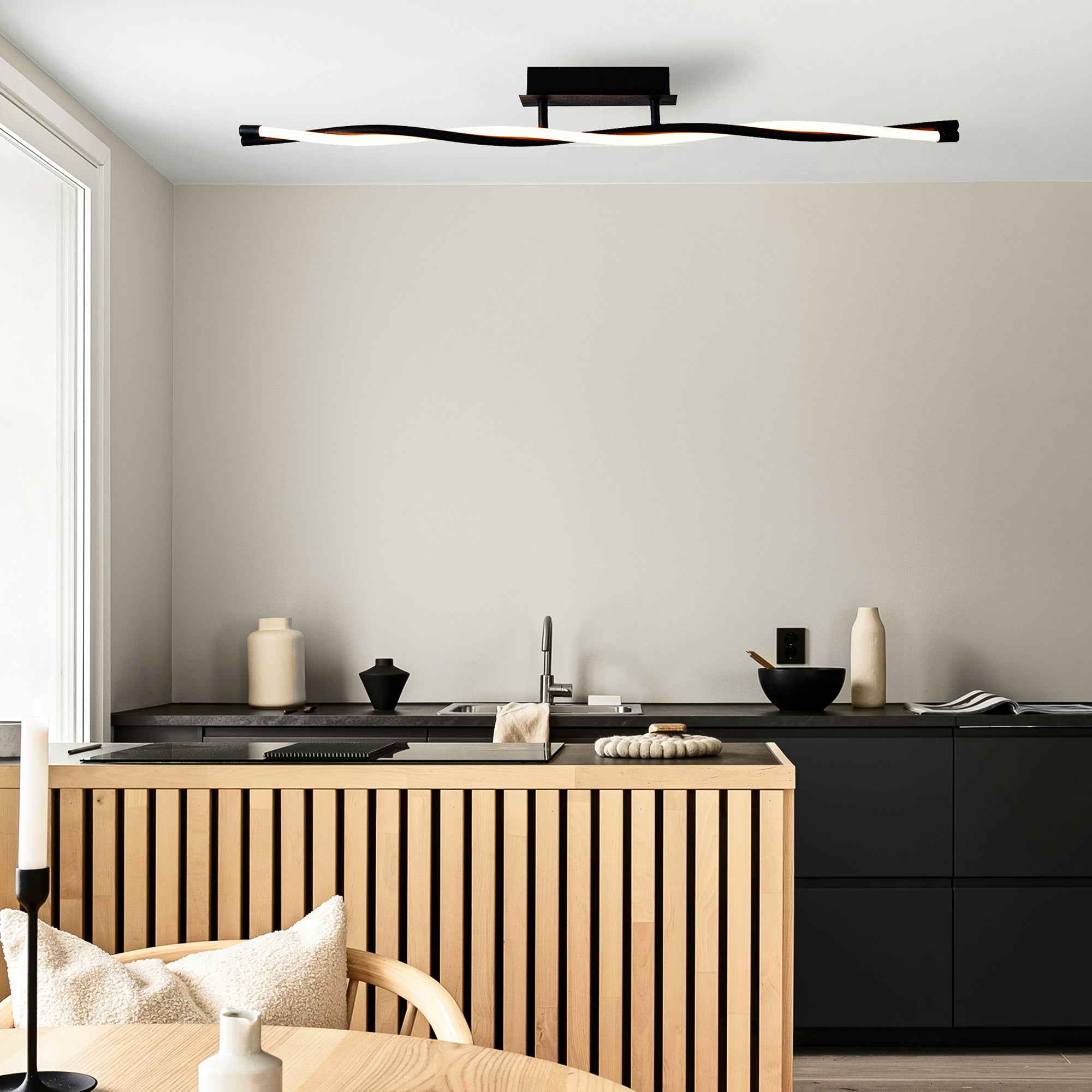 Lampa sufitowa LED Rio - Czarna