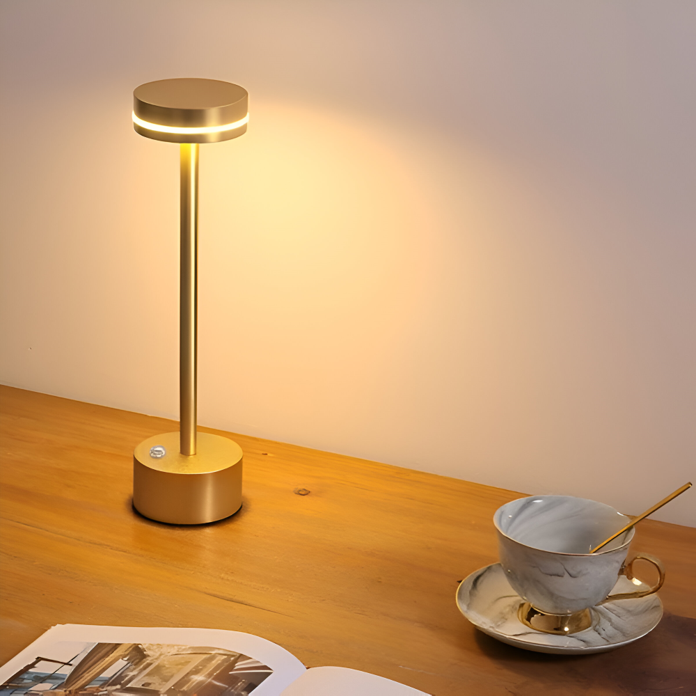 Lampa Mantle Touch - Przenośna, ładowalna lampa stołowa - Światło regulowane