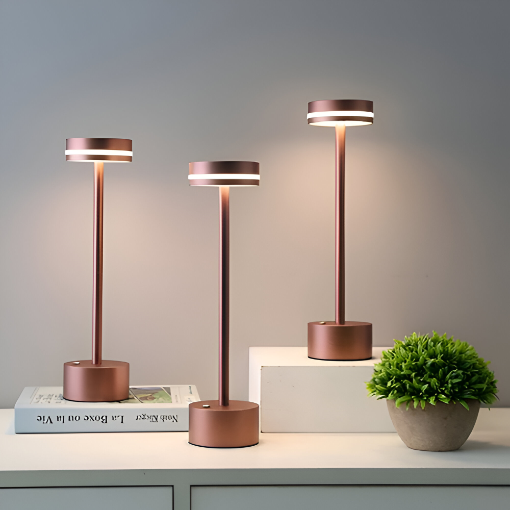 Lampa Mantle Touch - Przenośna, ładowalna lampa stołowa - Światło regulowane