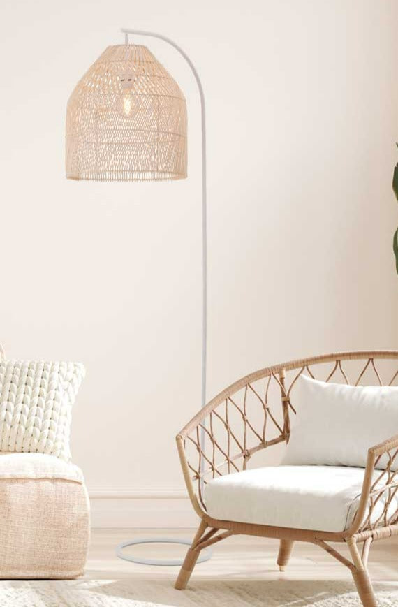 Lampa Podłogowa z Rattanu Pershore