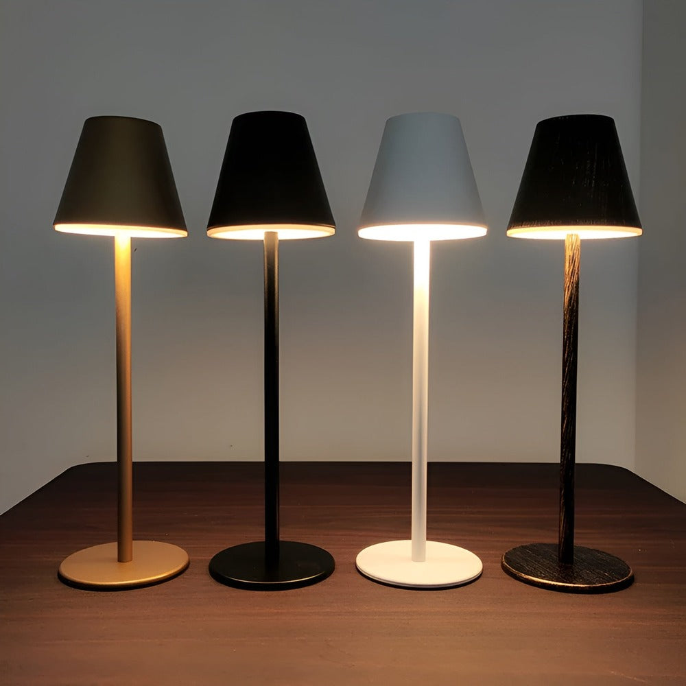 Nowoczesna Lampa Stołowa - Lampa LED w Metalu z Wyłącznikiem Dotykowym i Portem USB