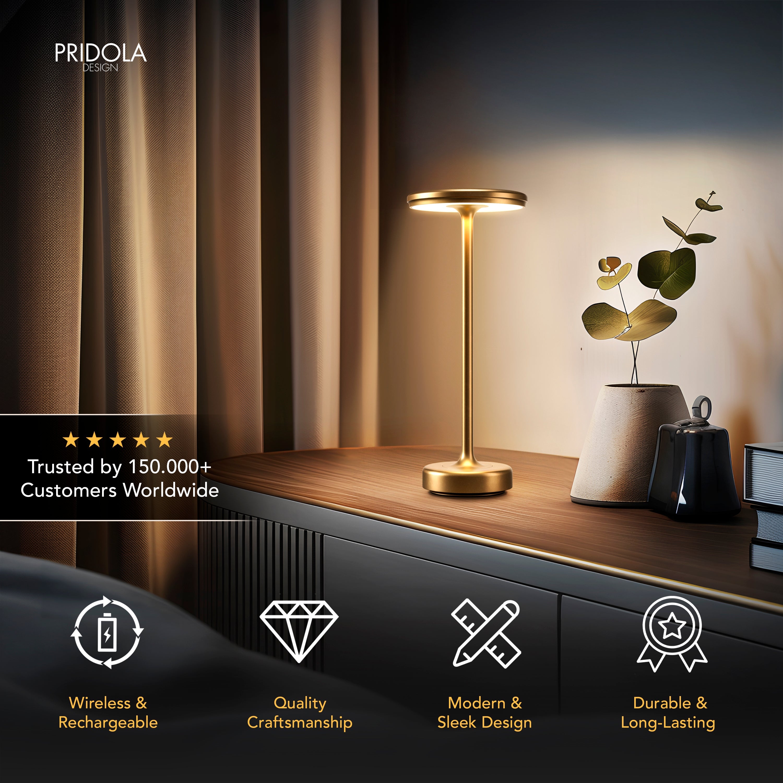 LAMPA STOŁOWA SOLARA