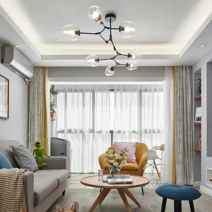 Bańkowy Sputnik Żyrandol