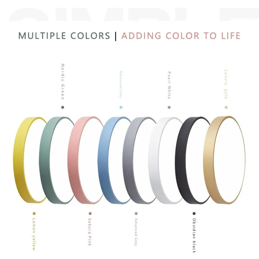 Plafon Circulaire Macaron En Bois Nordique